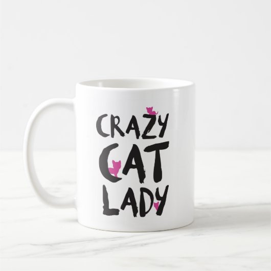 Madame folle Mug de chat (Gauche)