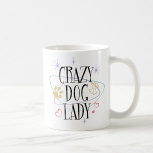 Madame folle Mug de chien de rétro style
