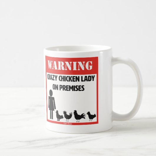 Madame folle Mug de poulet (Droite)