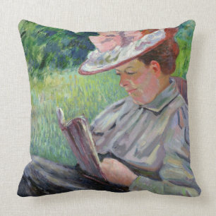 Madame Guillaumin, c.1895 (olie op canvas) Kussen