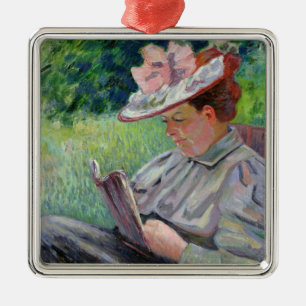 Madame Guillaumin, c.1895 (olie op canvas) Metalen Ornament