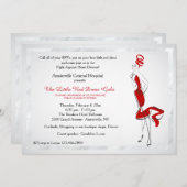 Madame In Red Invitation (Devant / Derrière)