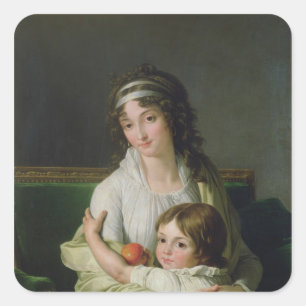 Madame Jeanne-Justine Boyer-Fonfrede en haar Vierkante Sticker