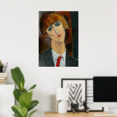 Madame Kisling - Amedeo Modigliani Fine Art Poster (Thuiskantoor)