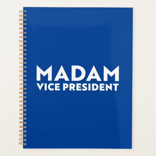Madame la Vice-Présidente, typographie moderne ble (Devant)