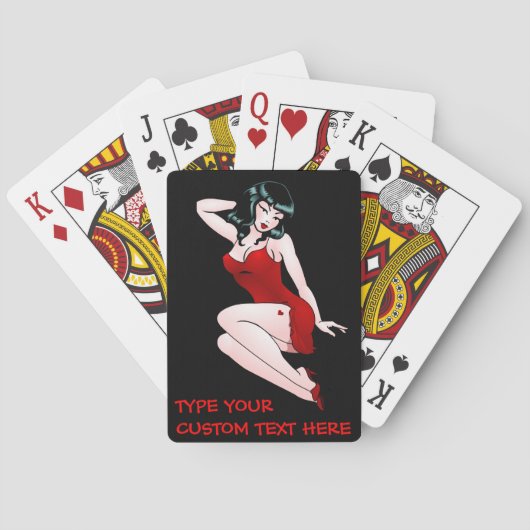 Madame Luck Personalized Cards de cartes de jeu (dos)