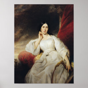 Madame Malibran in de Rol van Desdemona, 1830 Poster