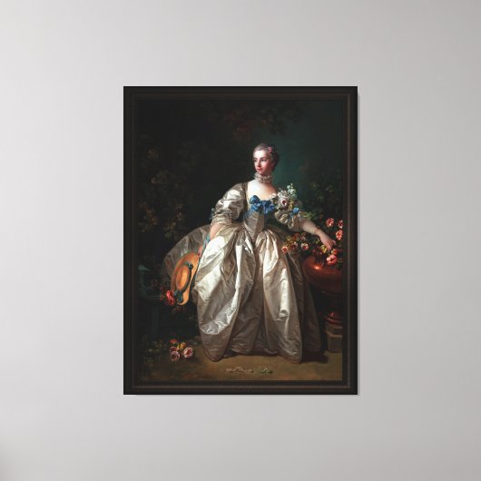 Madame Marguerite Bergeret Canvas Afdruk (Voorkant)