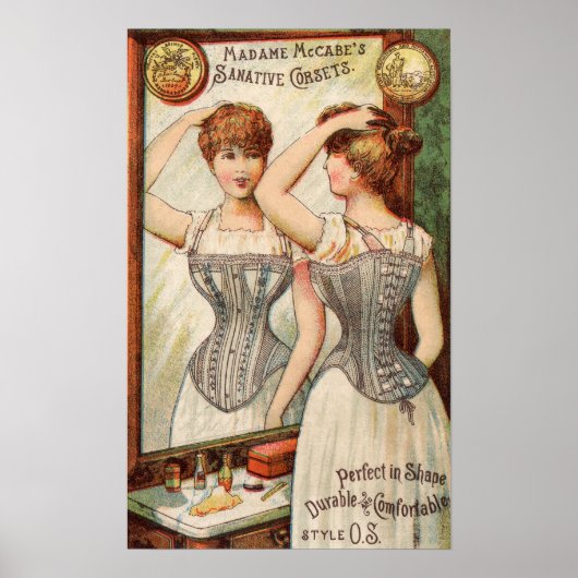 Madame McCabes Corsets ad Poster (Voorkant)