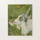 Madame Monet en haar Son Fine Art Legpuzzel (Verticaal)
