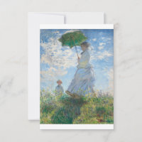 Madame Monet en haar zoon door Claude Monet