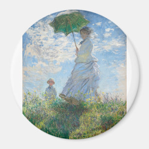 Madame Monet en haar zoon door Claude Monet Magneet