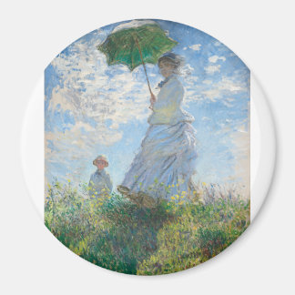 Madame Monet en haar zoon door Claude Monet Magneet