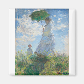 Madame Monet en haar zoon door Claude Monet Magneet