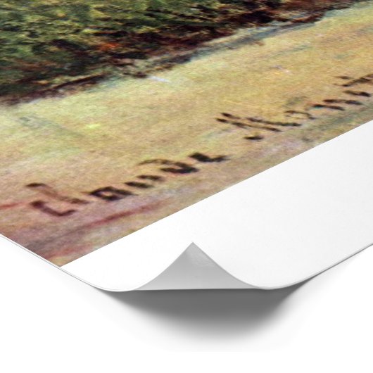 Madame Monet en kind van Claude Monet Poster (Hoek)