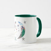 Madame Mug de lune de paon. Art original par la (Devant droit)