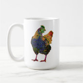 Madame personnalisable de poulet - 15 onces. Tasse (Gauche)
