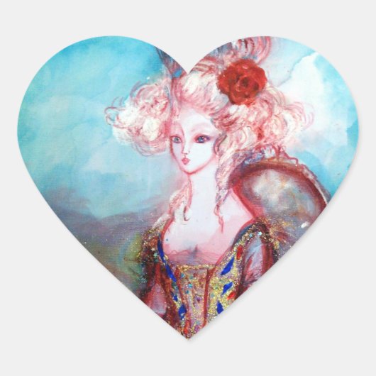 MADAME POMPADOUR, hart Sticker (Voorkant)