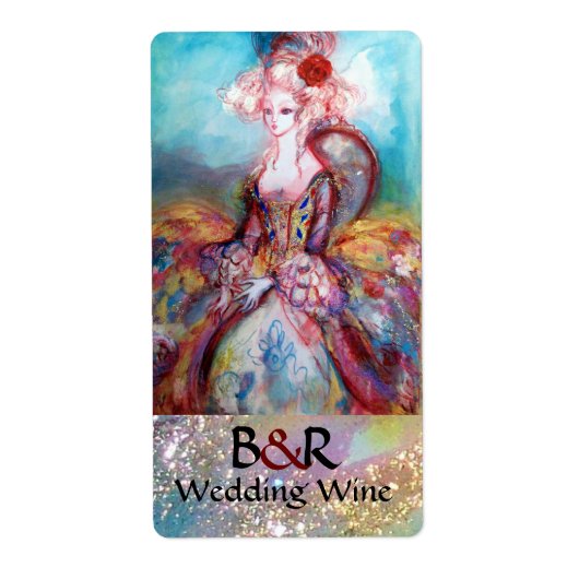 MADAME POMPADOUR MONOGRAM Weddenwijn Etiket (Voorkant)