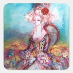 MADAME POMPADOUR VIERKANTE STICKER