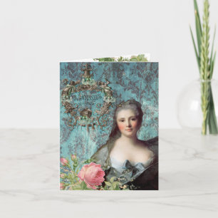 Madame Pompadour Wenskaart Kaart
