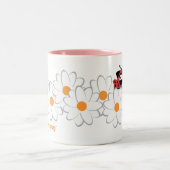 Madame Pug Mug (fleurs de White&Gray) (Centre)