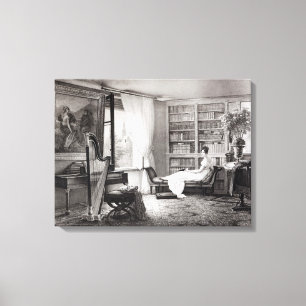 Madame Recamier van de Abbaye-aux-Bois Canvas Afdruk