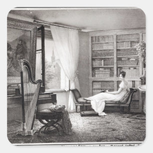 Madame Recamier van de Abbaye-aux-Bois Vierkante Sticker