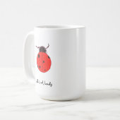 Madame rouge Bug Statement Mug (Devant gauche)