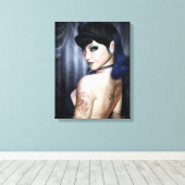 Madame Sophie Vampire Queen Wrapped Canvas Print (Insitu (Houten vloer))