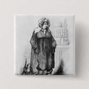 Madame Vauquer Vierkante Button 5,1 Cm