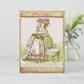 Madame victorienne carte de remerciements de Mys (Debout devant)