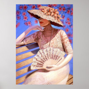 Madame victorienne élégante Decor Art Poster