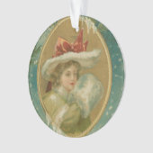 Madame victorienne vintage de Noël (devant)