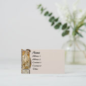 Madame vintage carte de visite de Mucha (Debout devant)