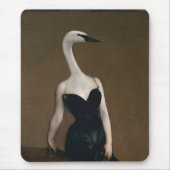 Madame X heeft een Swanlike Neck Mousepad Muismat (Voorkant)