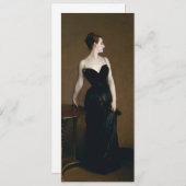 Madame X Invitations de John Singer Sargent (Devant / Derrière)