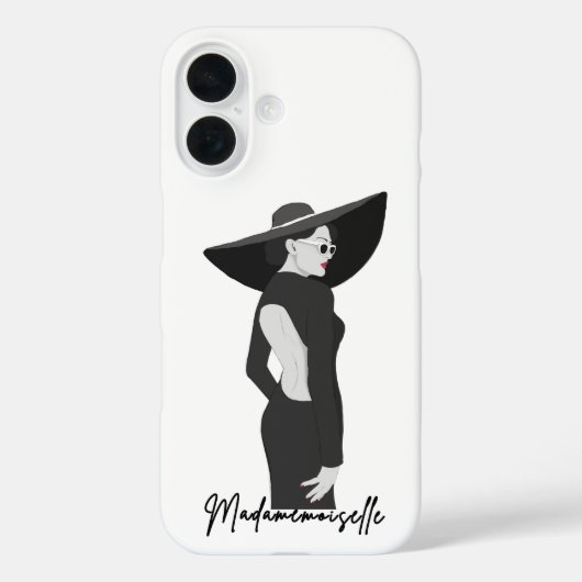 Madamemoiselle illustratie Case-Mate iPhone case (Achterkant)