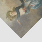 Madamoiselle Duthe-dansing door Jean Schall Tissuepapier (Detail)