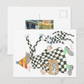 MadCatWoman harlequin Cat Briefkaart (Voorkant / Achterkant)