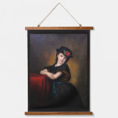 Mädchenporträt door Samuel Baruch Ludwig Halle Hangend Wandkleed (Voorkant)