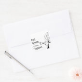 Maddie de dienstmeid vierkante sticker (Envelop)