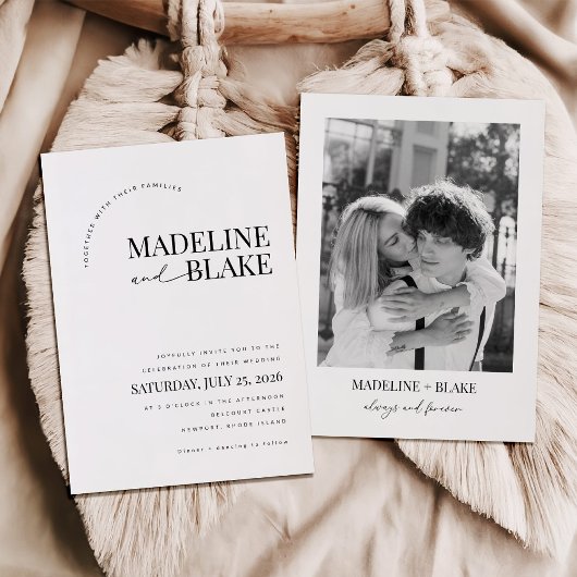 MADDIE Modern Wedding Invitation