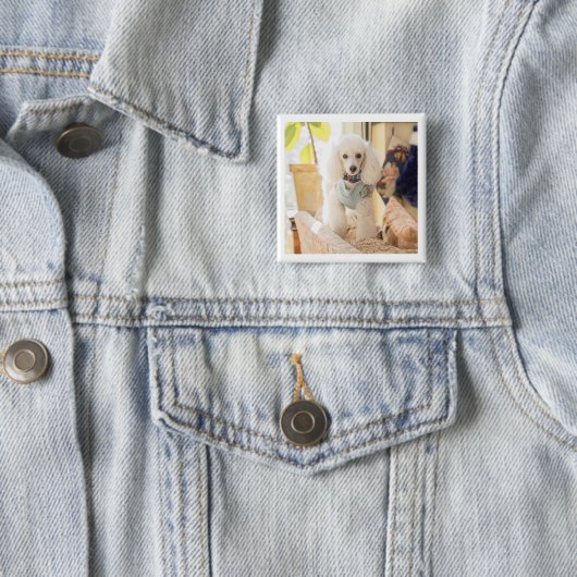 Maddie Vierkante Button 5,1 Cm (In situ)