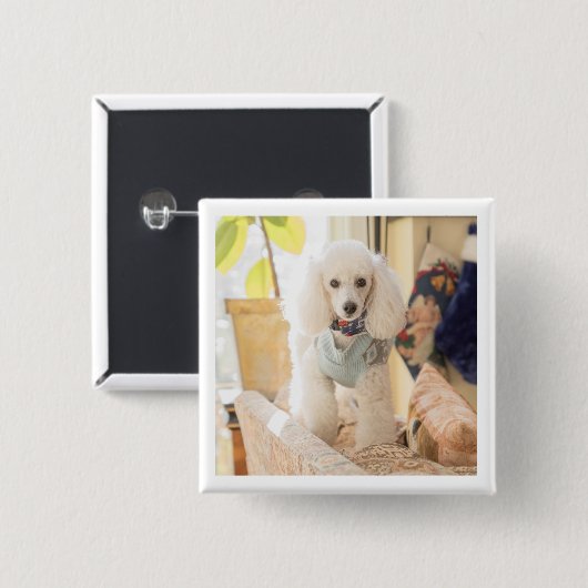 Maddie Vierkante Button 5,1 Cm (Voorkant /achterkant)