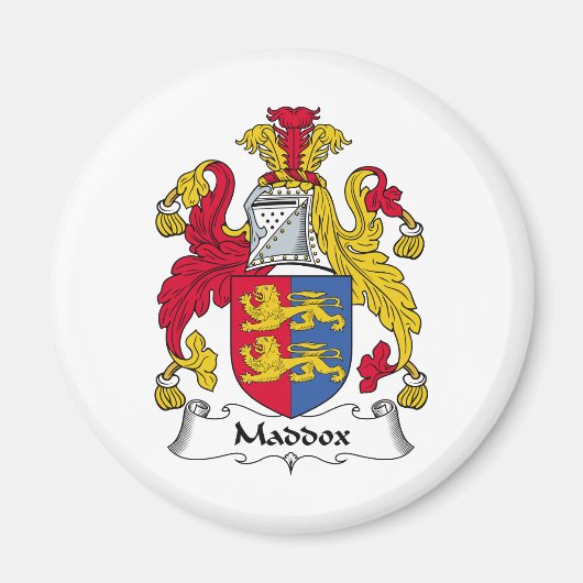 Maddox Family Crest Magneet (Voorkant)