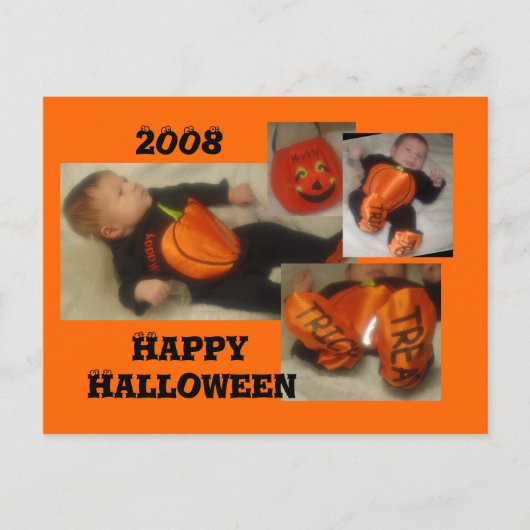 Maddy Halloween. Briefkaart (Voorkant)