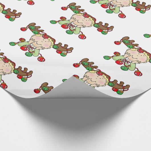 Made by Santa and Zijne Elves Holiday Kerstmis Cadeaupapier (Hoek)