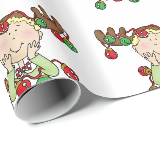 Made by Santa and Zijne Elves Holiday Kerstmis Cadeaupapier (Rol Hoek)
