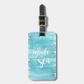 Made for the Zee Waterverf Bagagelabel (Voorkant verticaal)